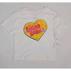 Sugar Babies Women White Tank Top‎ Shirt Medium Forever 21 NWT